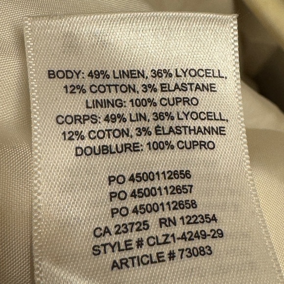 Babaton Atelier 'Keith' Off White Open Front Jacket in Espace Women's Size 6 - Picture 12 of 12